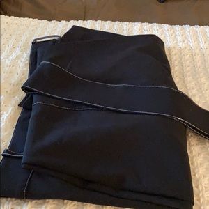 Black with White Stitching 4 pockets also belt